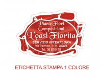 Etichette adesive per fioristi, fiorai e vivaisti (mm 46X32)  (cod.7G)